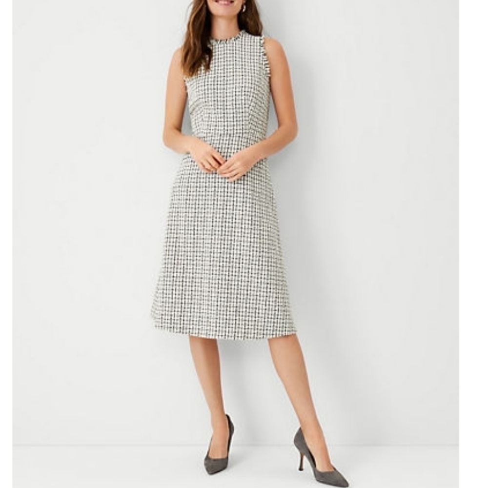 J. Crew Tweed Sleeveless Sheath Dress
